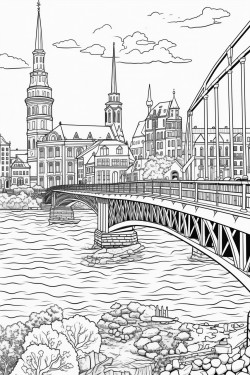 the destroyed lombard bridge in hamburg
