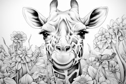 giraffe with cycle