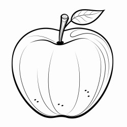 the letter a in the shape of an apple