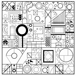 random geometrical shapes that relieve stress