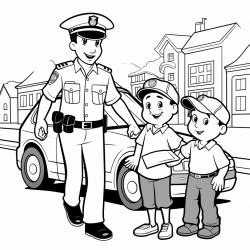 police helping kids
