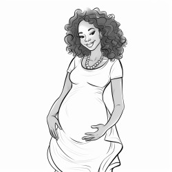 black woman pregnant