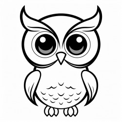 a cute wideeyed owls