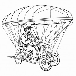 golden ade inventor abbes ibn fernas flying with ornithopter