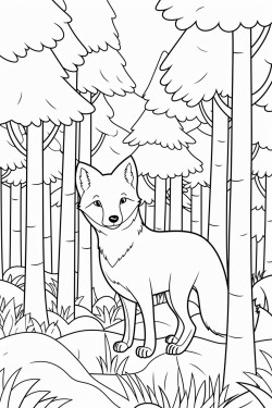 fox in the forest