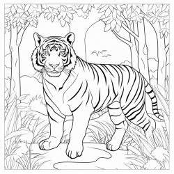 tiger in the forest