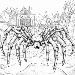 giant spider breakdancing