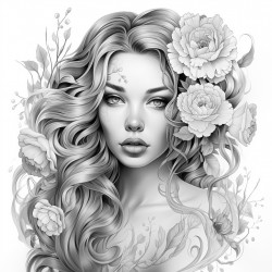 tattooed beautiful woman