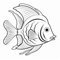 angelfish that swim with fins so bright gliding through the ocean light