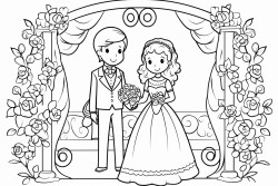 wedding in a rosarium