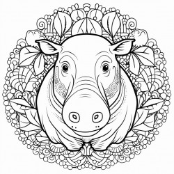 mandala hippo