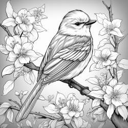 un petit inparable oiseau