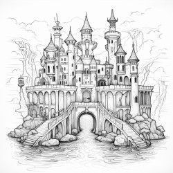 a fantasy water castle