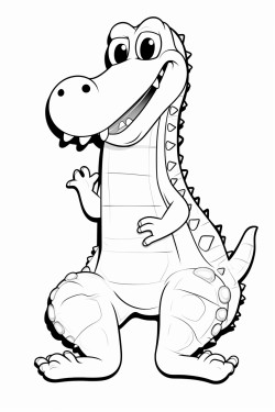 alligator with letters a  coloring images for kids 3 years old