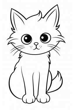 cat with colorful hair