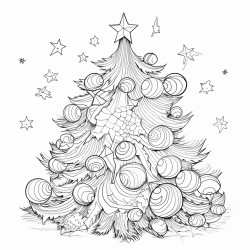 football under christmas tree