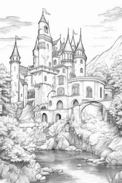 sorcire avec chateau en fond