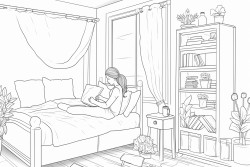 aesthetic and cozy girl bedroom
