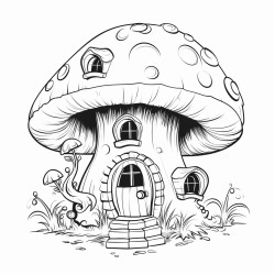 a fairy mushroom house