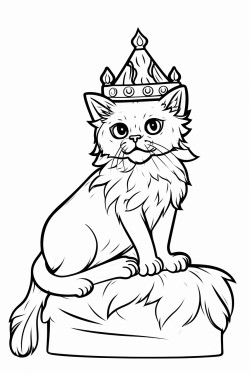 persian cat wearing a tiara sitting on the back of a velociraptor