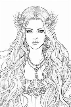 beautiful longhaired goth girl