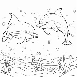 delfines jugando con la pelota