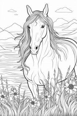 horse in a field