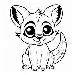 a cute maqaruaq  coloring bookvector white background black and white black drawing