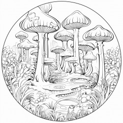 fantasy forest with a clearing