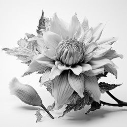 flower inside a paintbrush