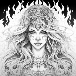 a girl who is fire themed and has fire powers