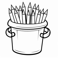 a box of crayons
