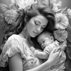 madre y bebe