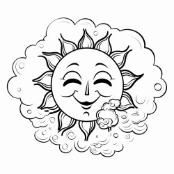 sun surrounded by smoke