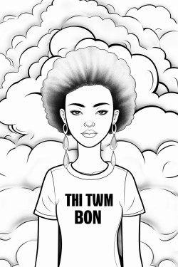 mental health coloring book for teens the words  i am the boss of my own body are written in one cloud there is a teen girl standing tall next to the cloud