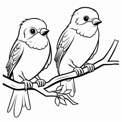 deux oiseaux qui volent