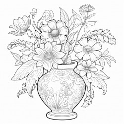 vase with flowers