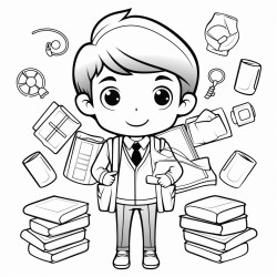 una zarigueya que es profesor y educa a los nios