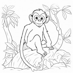monkey in tree