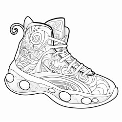 a basketball shoe featuring a mermaid tail and oceanthemed elements