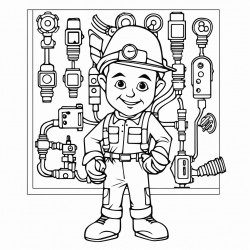 hvac tinman working with tools