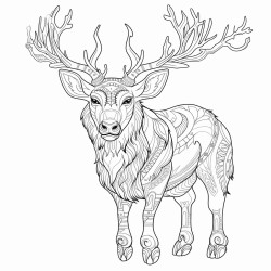 utonagan animal full body create for colouring pages