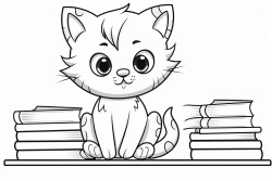 gato de livro