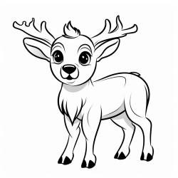 a cute icelandic reindeer