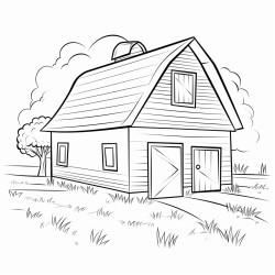 simple square barn