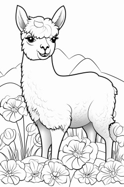 alpaca em seu habitat