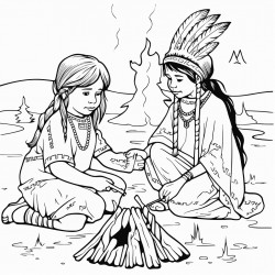 create an illustration that celebrates native american culture and traditions throu