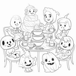 30ghosts having a tea party