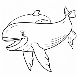 a cute icelandic blue whale