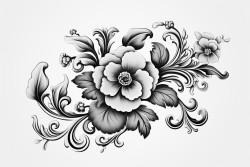 rosemaling drawing